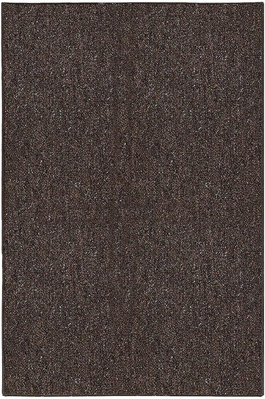Ambiant Broadway Collection Pet Friendly Indoor Outdoor Area Rugs Brown - 6' x 8' Rectangle, Stain & Fade Resistant, Easy Care, Pet & Kids Friendly, Made in USA, Perfect for Weddings & Everyday Use!