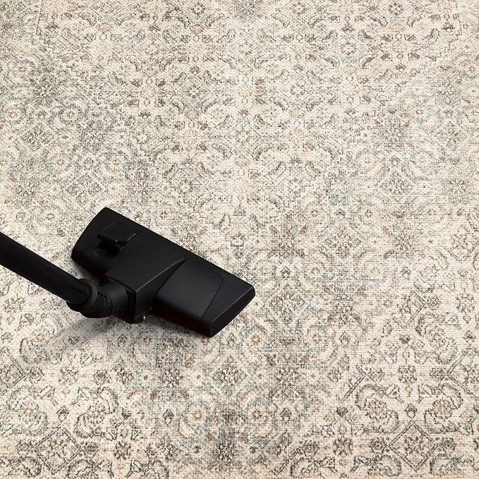Keen Home Design 2x7 Rug - Machine Washable Runner Rug with Non-Slip Backing, Ideal for Hallway, Entryway, Kitchen, Laundry Room - Vintage, Easy Clean, Durable, Low Pile Rug - (2'6" x 7')