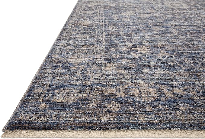 Loloi Sorrento Collection 3'-11" x 5'-7" Accent Rug in Midnight/Natural - Vintage Inspired Patterned Area Rug, Unique Area Rug for Living Room, Bedroom, Dining Area