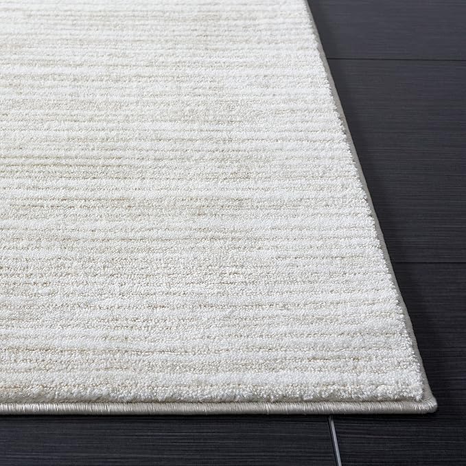 SAFAVIEH Vision Collection Runner Rug - 18' Runner, Ivory, Contemporary Design, Stain Resistant, Ideal for High Traffic Areas in Hallway, Bathroom & Kitchen (VSN606J-218)