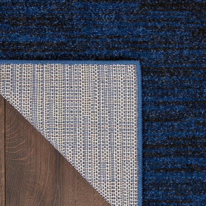 Nourison Essentials Indoor/Outdoor Midnight Blue 2' x 4' Area Rug, Easy Cleaning, Non Shedding, Bed Room, Living Room, Dining Room, Backyard, Deck, Patio (2x4)