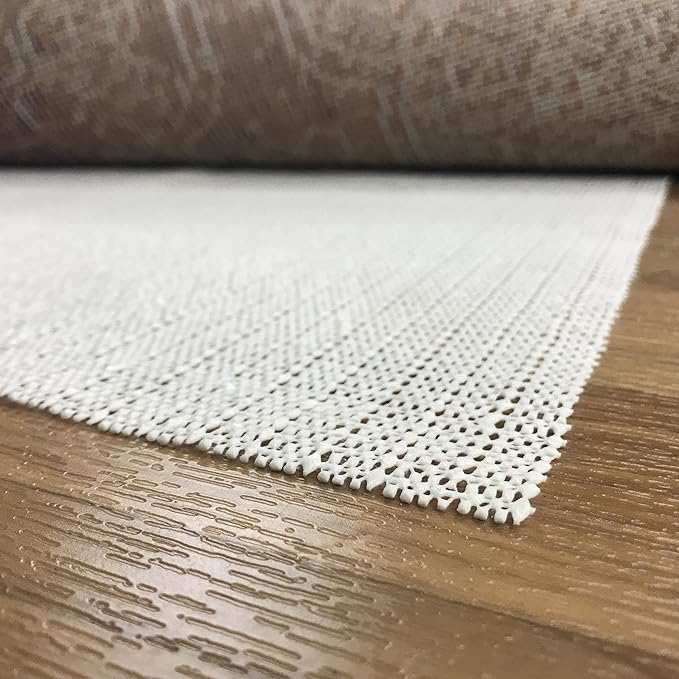 Superior Area Rug Pad, Non-Slip, Non-Skid, Floor Protector, Table Runner, Hardwood and Tile Floors Padding, Washable, Place Mats, Gripper Mat, Slide Stoppers, Rubber Rug Grip, 8' x 11', Cream