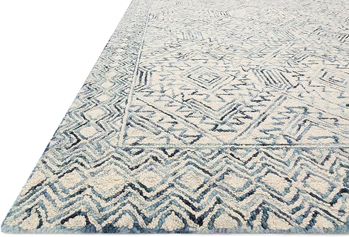 Loloi II Ziva Collection ZV-03 Bluestone 3'-6" x 5'-6" Accent Rug