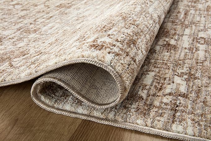 Loloi Sorrento Collection 3'-11" x 5'-7" Accent Rug in Bark/Natural - Vintage Inspired Patterned Area Rug, Unique Area Rug for Living Room, Bedroom, Dining Area