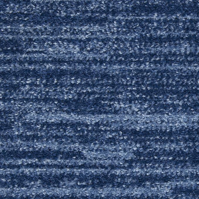 Nourison Essentials Indoor/Outdoor Navy Blue 3' x 5' Area Rug, Easy Cleaning, Non Shedding, Bed Room, Living Room, Dining Room, Backyard, Deck, Patio (3x5)