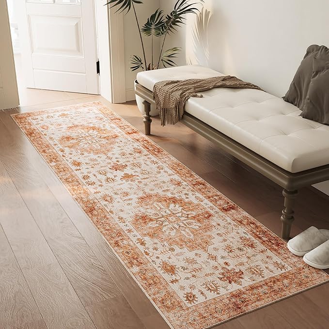 Non Slip Runner Rug, Kitchen Mat, 2x6 Washable Rugs, Runners For Hallways, Area Rug For Bedroom, Low Pile Soft Rugs, Kitchen Floor Mats, Slip Resistance, Durable Rug For Hallways, Bedroom, Kitchen