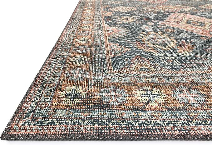 Loloi II Skye Collection SKY-10 Sea/Rust 2'-6" x 10'-0" Runner Rug