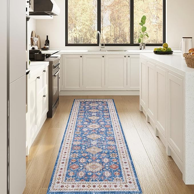 Non Slip Runner Rug, Kitchen Mat, 2x6 Washable Rugs, Runners For Hallways, Area Rug For Bedroom, Low Pile Soft Rugs, Kitchen Floor Mats, Slip Resistance, Durable Rug For Hallways, Bedroom, Kitchen