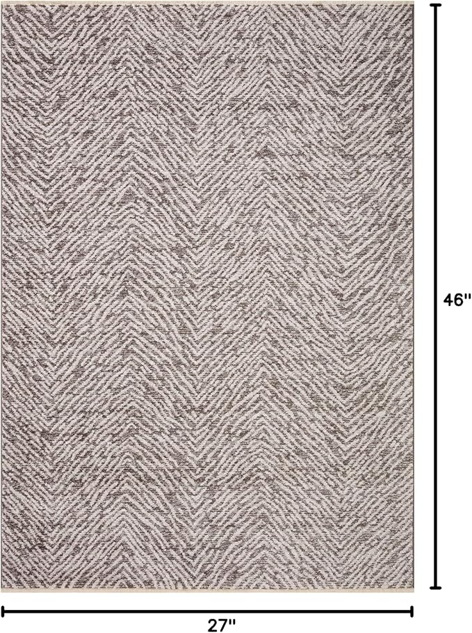 Loloi II Vance Collection VAN-10 Taupe/Brown 2'-3" x 3'-10" Accent Rug