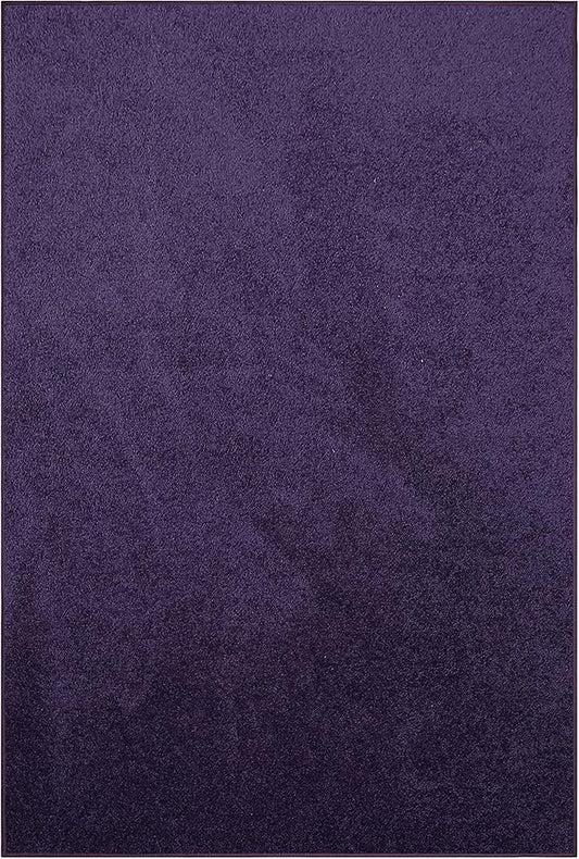 Furnish my Place Modern Plush Solid Color Rug - Purple, 7' x 20', Pet and Kids Friendly Rug. Made in USA, Rectangle, Area Rugs Great for Kids, Pets, Event, Wedding, Living Room