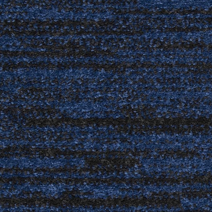 Nourison Essentials Indoor/Outdoor Midnight Blue 8' x 10' Area Rug, Easy Cleaning, Non Shedding, Bed Room, Living Room, Dining Room, Backyard, Deck, Patio (8x10)