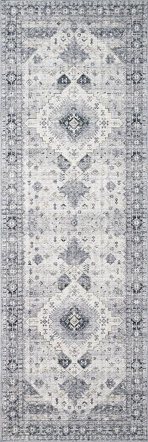 Loloi II Skye Collection SKY-02 Silver/Grey 2'-6" x 12'-0" Runner Rug
