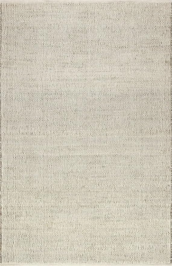 GRUHUM Jute Cotton Area Rug 9'x12' ft Large Rectangle Hand Woven Natural Farmhouse Rug for Living Room, Bedroom Kitchen - Rustic Vintage Bohemian Eco-Friendly Home Décor 9x12 Natural