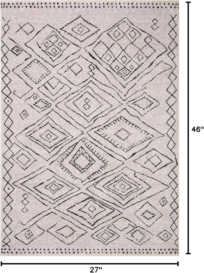 Loloi II Vance Collection VAN-06 Dove/Charcoal 2'-3" x 3'-10" Accent Rug