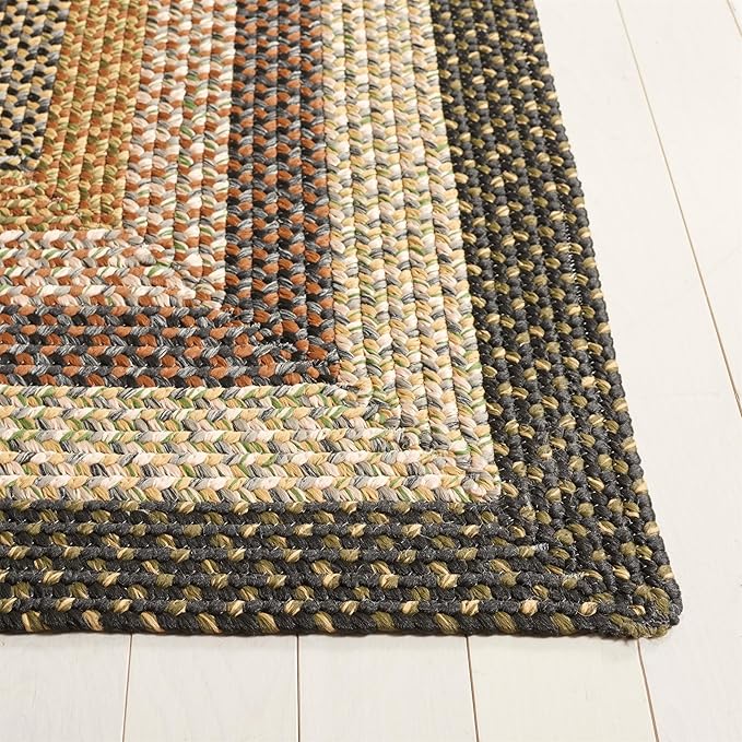 SAFAVIEH Braided Collection Runner Rug - 2'3" x 20', Multi, Casual Design, Ideal for High Traffic Areas in Hallway, Bathroom & Kitchen (BRD308A-220)