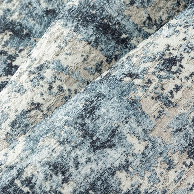 2x3 Entryway Rug Machine Washable Small Area Rug Grey Rugs Entrance 3D Textured Rug Door Mat Abstract Low Pile Carpet Kitchen Bedroom Office Non Slip