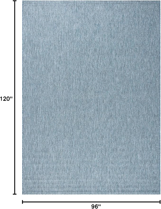 SAFAVIEH Courtyard Collection Area Rug - 8' x 10', Navy & Grey, Non-Shedding & Easy Care, Indoor/Outdoor & Washable-Ideal for Patio, Backyard, Mudroom (CY8521-36821)