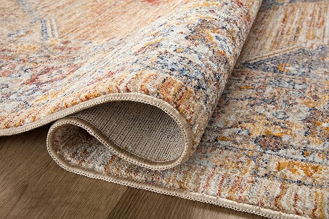 Loloi II Sorrento Collection SOR-06 Multi/Sunset 5'-3" x 5'-3" Round Accent Rug