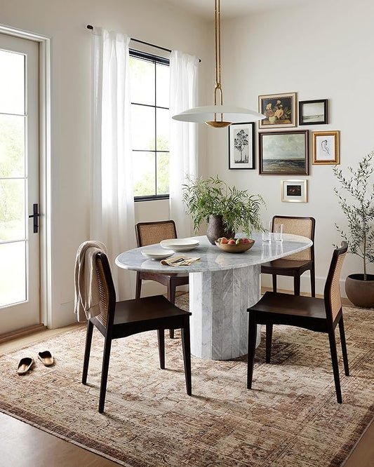 Loloi Sorrento Collection 9'-6" x 13'-1" Area Rug in Mocha/Multi - Vintage Inspired Patterned Area Rug, Unique Area Rug for Living Room, Bedroom, Dining Area