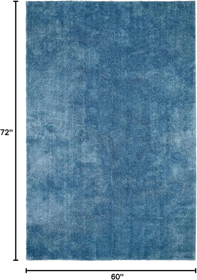 Garland Rug Room Size Bathroom Carpet, 5-Feet by 6-Feet, Basin Blue