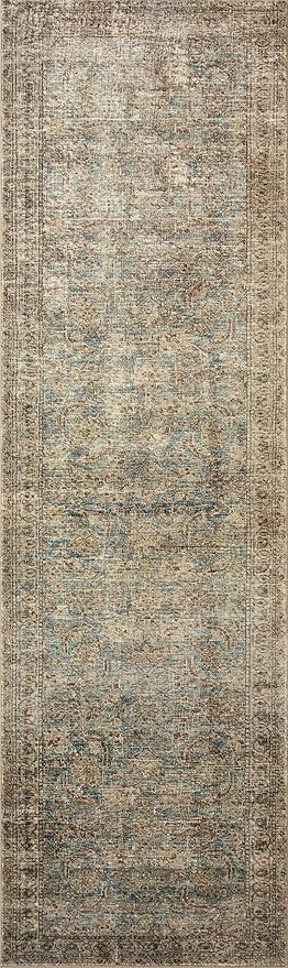 Loloi Amber Lewis Morgan Collection MOG-04 Sea/Sage 2'-3" x 11'-6", .38" Runner Rug feat. CloudPile™