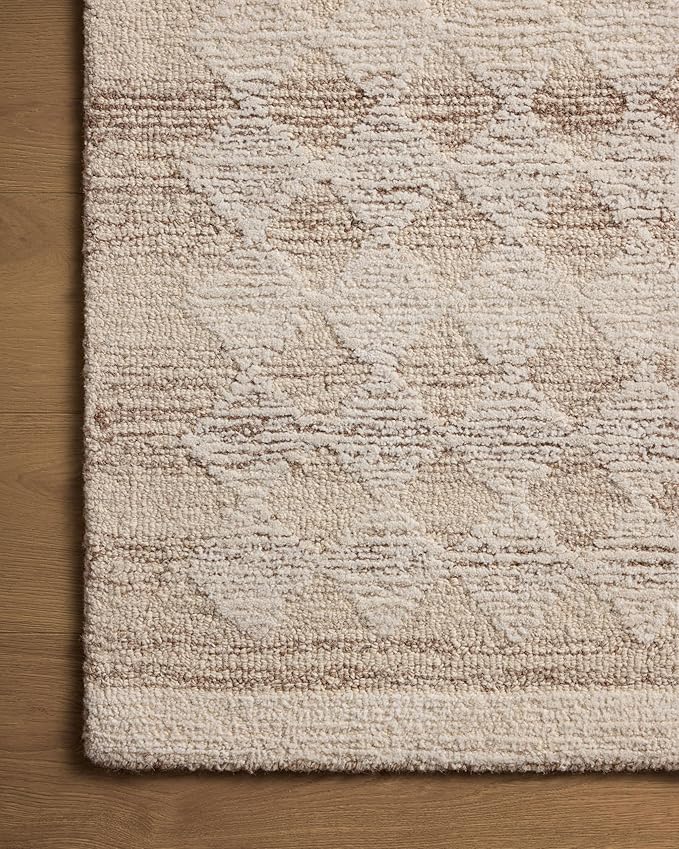 Loloi Magnolia Home by Joanna Gaines Rae Collection RAE-04 Natural/Ivory 2'-6" x 7'-6" Runner Rug