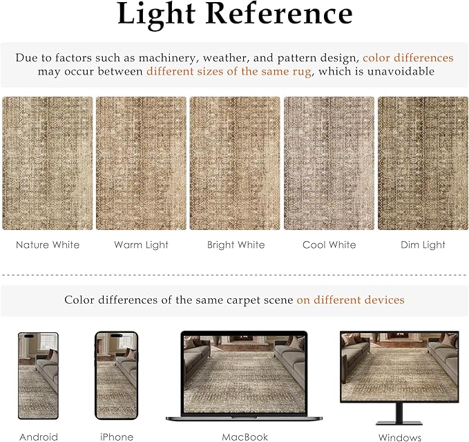 Brown 2x8 Area Rug Runners for Hallways Washable Vintage Distressed Carpet Low Pile Non Slip Indoor Retro Soft Long Accent Rug Bedroom Kitchen Bathroom Laundry Dining Living Room
