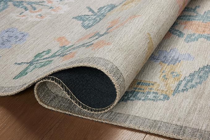 Loloi Rifle Paper Co. Rosa Collection RSA-03 Cream 2'-6" x 9'-6" Runner Rug