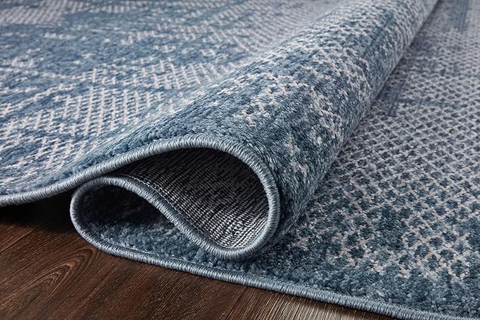 Loloi II Vance Collection VAN-01 Denim/Dove 7'-10" x 10' Area Rug
