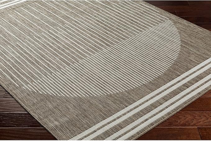 Livabliss Long Beach Global Area Rug, 7'10" x 10', Taupe/Brown, (8' x 10')