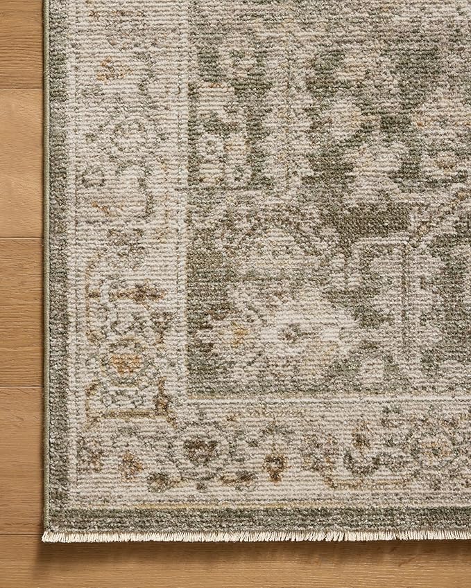 Loloi Magnolia Home by Joanna Gaines Pace Collection PAC-06 Forrest/Natural 7'-8" x 7'-8" Round Area Rug