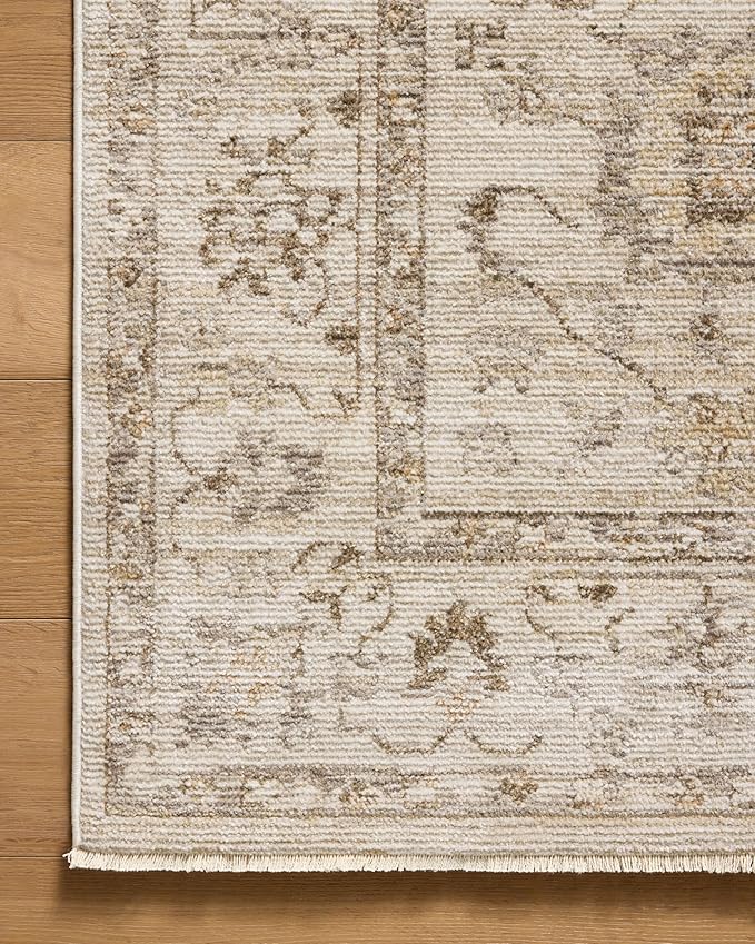 Loloi Magnolia Home by Joanna Gaines Pace Collection PAC-01 Natural/Stone 2'-6" x 12'-0" Runner Rug
