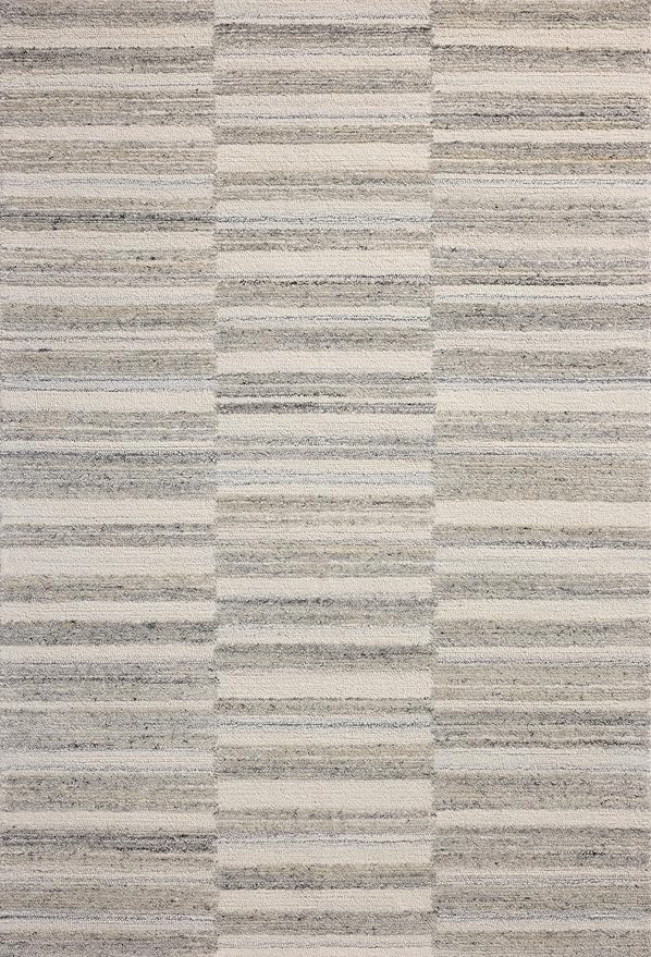 Loloi Magnolia Home by Joanna Gaines Rae Collection RAE-02 Stone/Ivory 2'-6" x 7'-6" Runner Rug