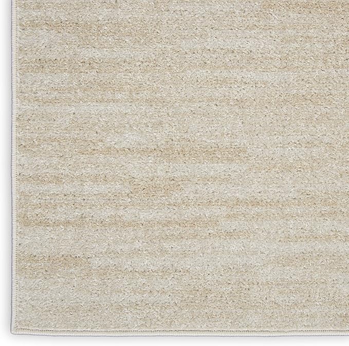 Nourison Essentials Indoor/Outdoor Ivory Beige 2' x 4' Area Rug, Easy Cleaning, Non Shedding, Bed Room, Living Room, Dining Room, Backyard, Deck, Patio (2x4)