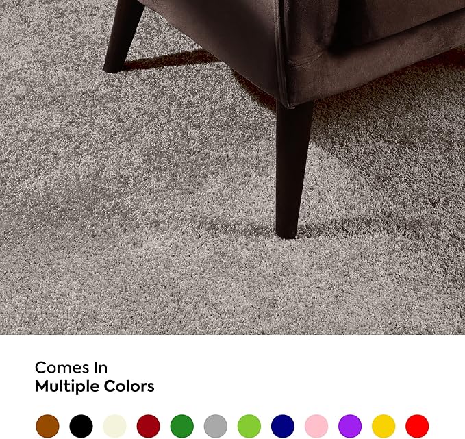 Furnish my Place Modern Indoor/Outdoor Commercial Solid Color Rug - Beige, 60" x 120" Half Round, Pet and Kids Friendly Rug. Made in USA, Area Rugs Great for Kids, Pets, Event, Wedding