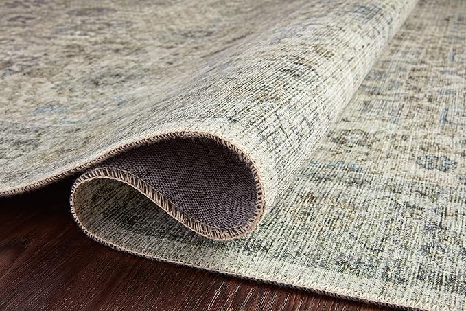 Loloi II Skye Collection SKY-14 Natural/Sage 2'-6" x 12'-0" Runner Rug