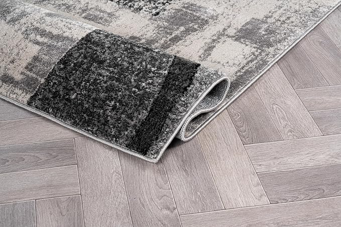 Rugshop Contemporary Abstract Circle Design Soft Runner Rug 2' x 7'2" Cream