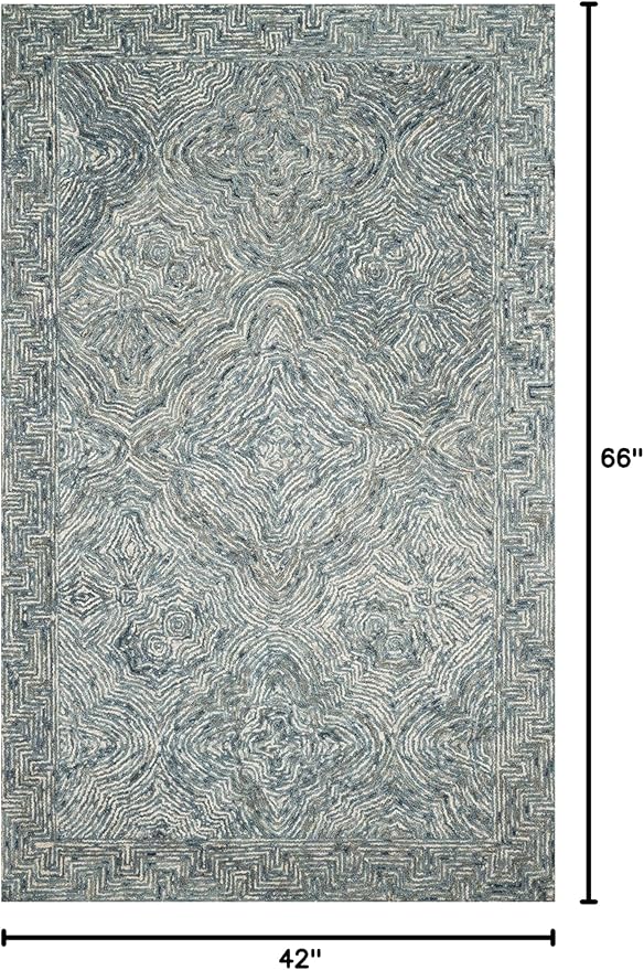 Loloi II Ziva Collection ZV-04 Denim 3'-6" x 5'-6" Accent Rug