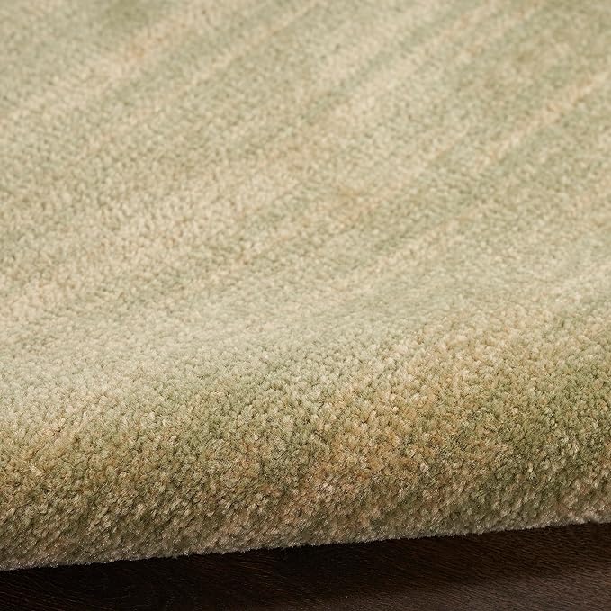 Nourison Essentials Indoor/Outdoor Green Gold 3' x 5' Area Rug, Easy Cleaning, Non Shedding, Bed Room, Living Room, Dining Room, Backyard, Deck, Patio (3x5)