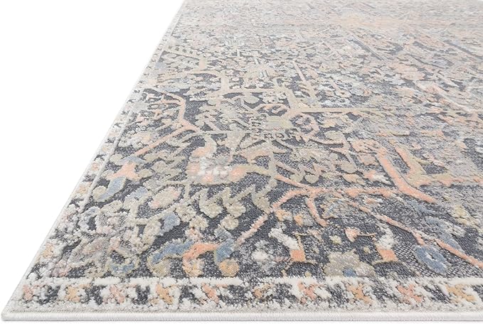 Loloi II Lucia Collection LUC-02 Charcoal/Multi 2'-8" x 8' Runner Rug