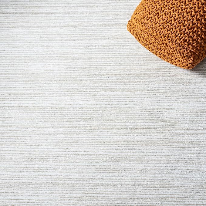 SAFAVIEH Vision Collection Runner Rug - 18' Runner, Ivory, Contemporary Design, Stain Resistant, Ideal for High Traffic Areas in Hallway, Bathroom & Kitchen (VSN606J-218)