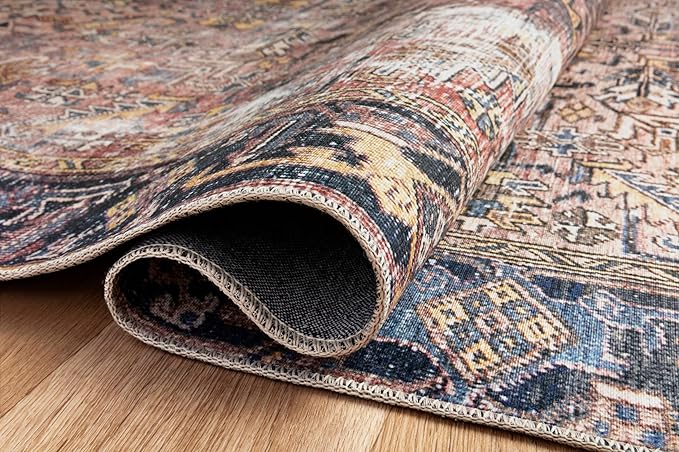 Loloi Chris Loves Julia Jules Collection JUL-02 Terracotta/Multi 9'-6'' x 14', .13" Pile Height, Area Rug
