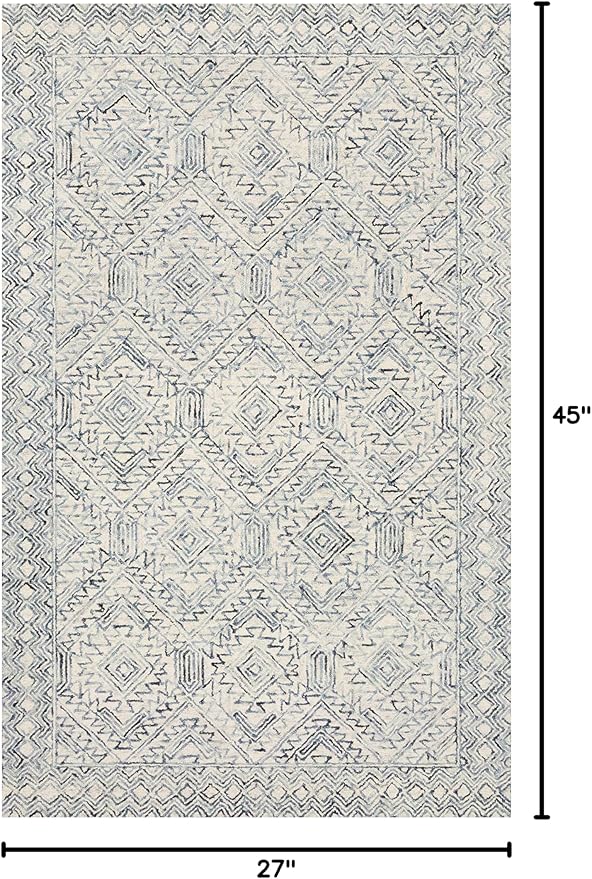 Loloi II Ziva Collection ZV-03 Bluestone 2'-3" x 3'-9" Accent Rug
