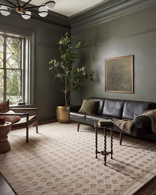 Loloi Magnolia Home by Joanna Gaines Rae Collection RAE-04 Natural/Ivory 2'-6" x 7'-6" Runner Rug