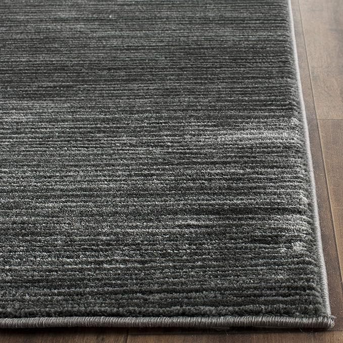 SAFAVIEH Vision Collection Runner Rug - 2'2" x 8', Grey, Modern Ombre Tonal Chic Design, Non-Shedding & Easy Care, Ideal for High Traffic Areas in Living Room, Bedroom (VSN606D)