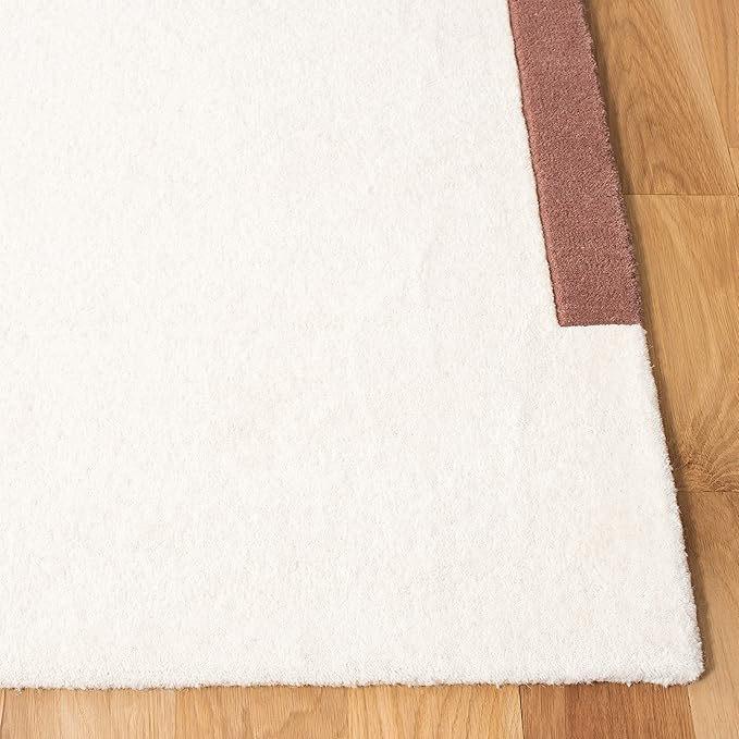 SAFAVIEH Courtyard Collection 2'7" x 5' Beige/Sweet Pea CY6062 Stripe Indoor/ Outdoor Waterproof Easy Cleaning Patio Backyard Area Rug