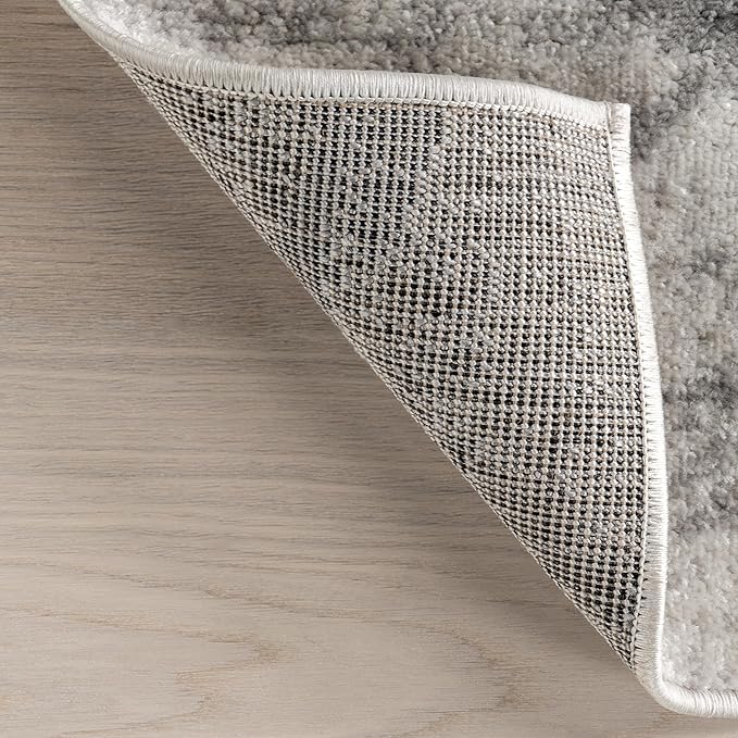 nuLOOM 4x6 Thigpen Contemporary Area Rug, Grey, Abstract Lines, Non-Slip Backing, Stain Resistant, For Bedroom, Dining Room, Living Room, Hallway, Office, Kitchen, Entryway