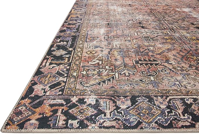 Loloi Chris Loves Julia Jules Collection JUL-02 Terracotta/Multi 2'-0'' x 5'-0'', .13" Pile Height, Accent Rug