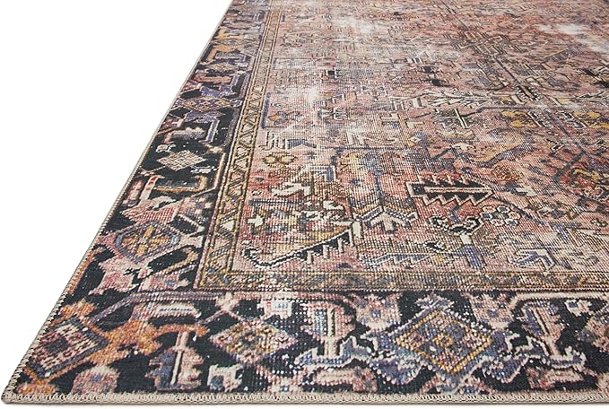 Loloi Chris Loves Julia Jules Collection JUL-02 Terracotta/Multi 9'-6'' x 14', .13" Pile Height, Area Rug