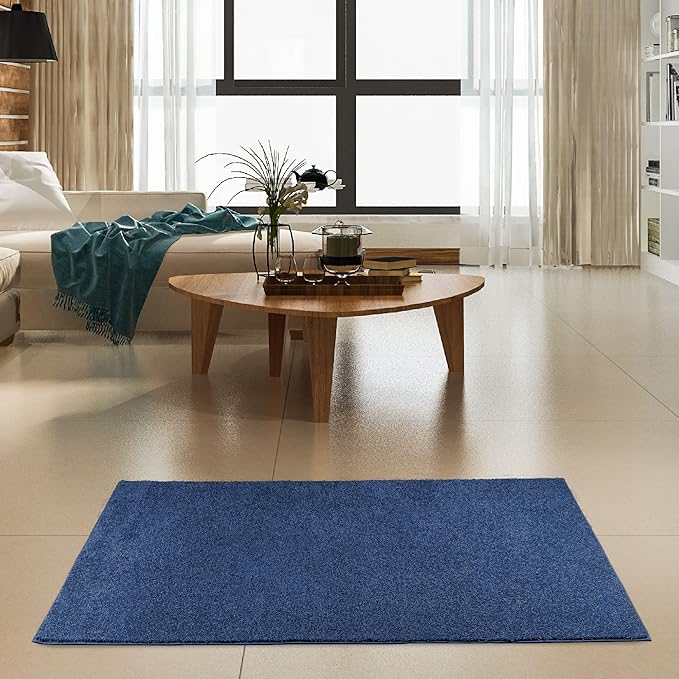 Furnish my Place Modern Plush Solid Color Rug - Royal, 12' x 13', Pet and Kids Friendly Rug. Made in USA, Rectangle, Area Rugs Great for Kids, Pets, Event, Wedding